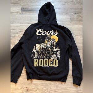 Coors Rodeo Black Graphic Hoodie Men’s M